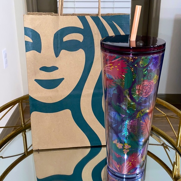 STARBUCKS PLASTIC COLD CUP - RISING FLORAL ๐ธ - Picture 2 of 7